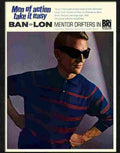 ban lon bri nylon menswear 1960s Advert A4 Photo Print