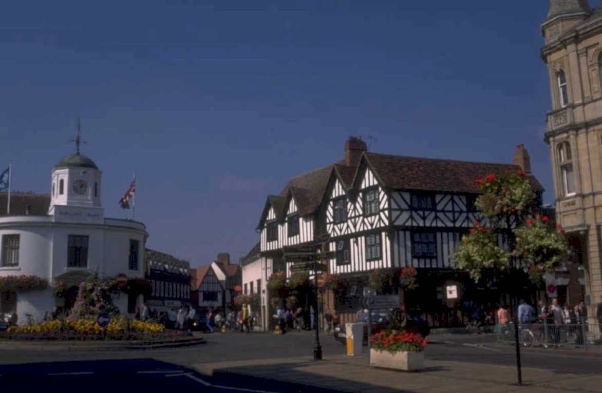 banbury market square 1980s 1990s A4 Photo Print