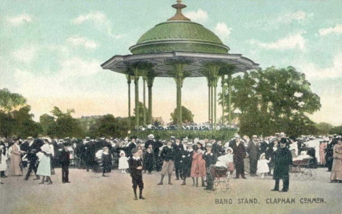band stand claphamVintage 1880s 1900s A4 Photo Print