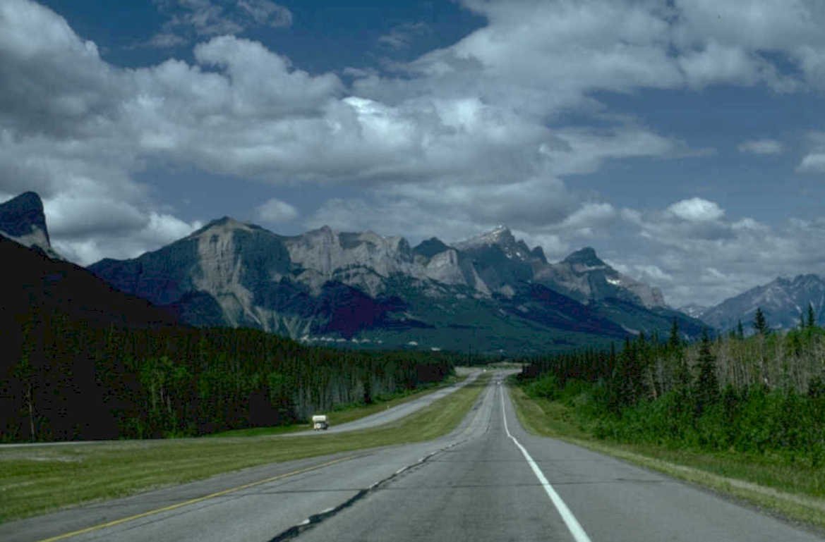 banff highway scene 1980s 1990s A4 Photo Print
