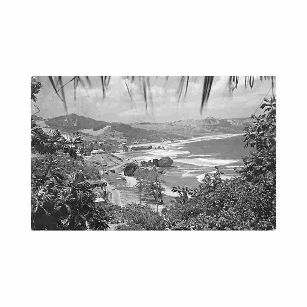 barbados bathsheba coast c l pitt co Vintage A4 Photo Print