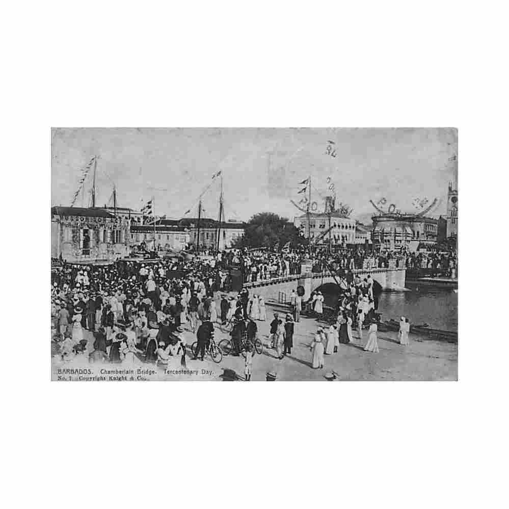 barbados bridgetown chamberlain bridge tercentenary day see scans for condition knight co 7 Vintage A4 Photo Print