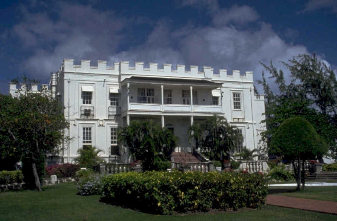 barbados building exterior 1980s 1990s A4 Photo Print