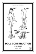 barbie patent print white A4 Photo Print