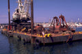 barge crane d40 1980s 1990s A4 Photo Print