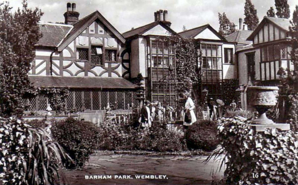 barham park wembleyVintage 1880s 1900s A4 Photo Print