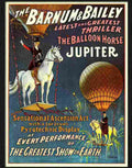 barnum bailey balloon horse circus poster 1909 Advert A4 Photo Print