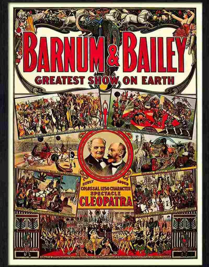 barnum bailey circus poster 1912 Advert A4 Photo Print