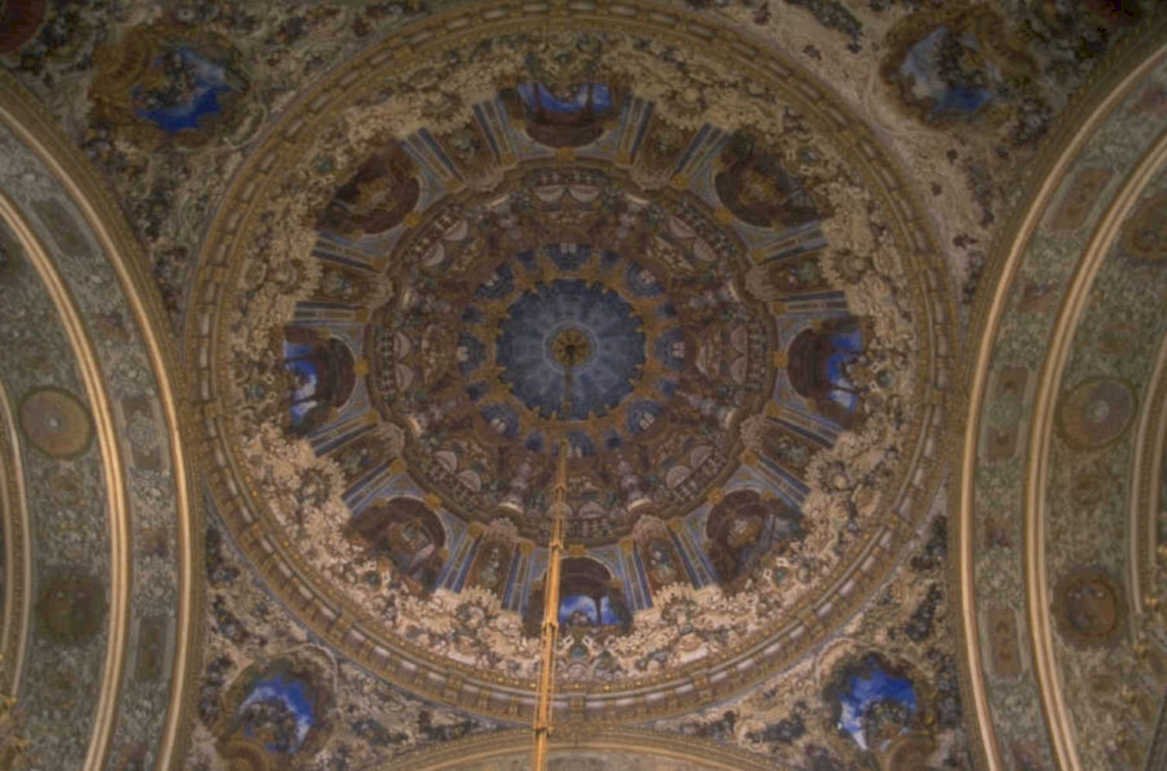 baroque dome interior 1980s 1990s A4 Photo Print