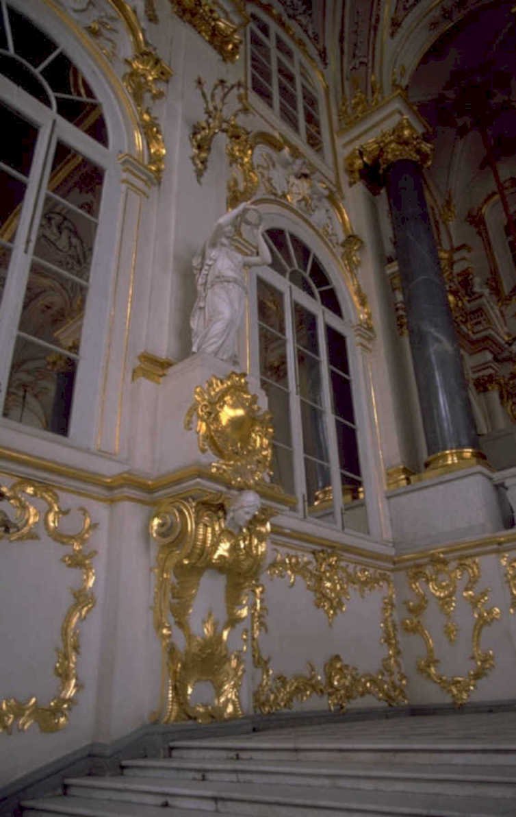 baroque staircase petro 1980s 1990s A4 Photo Print