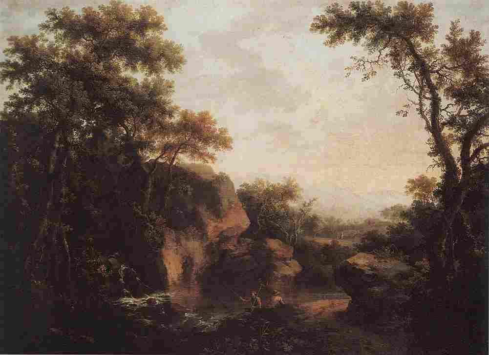 barr A Landscape with Fishermen Art A4 Photo Print