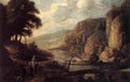 barr Cliffs and Sea with a Footbridge Art A4 Photo Print