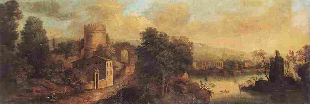 barr Idealised Classical Landscape Art A4 Photo Print