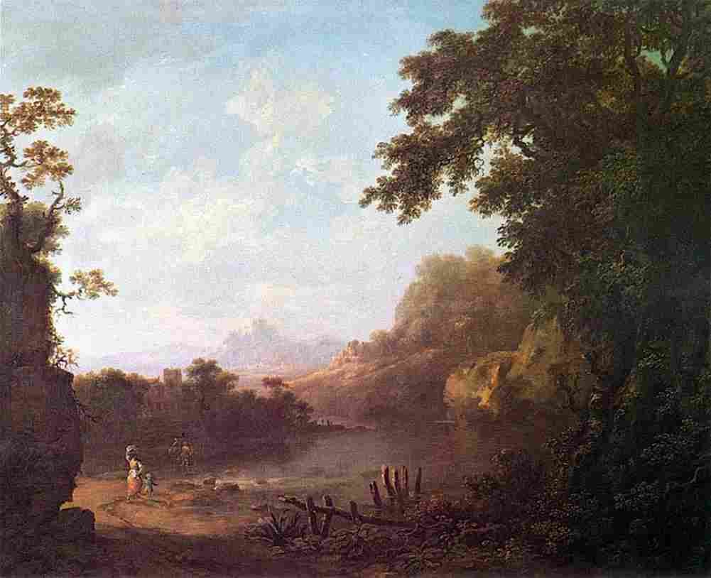 barr italianate landscape 1755 Art A4 Photo Print