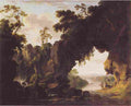 barr landscape with rocky arch Art A4 Photo Print