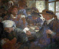 bart Card Players Art A4 Photo Print