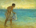 bart Hawaiian Fisherman Art A4 Photo Print