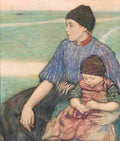bart Mother and Child Volendam Art A4 Photo Print