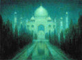 bart Taj Mahal by Moonlight Art A4 Photo Print