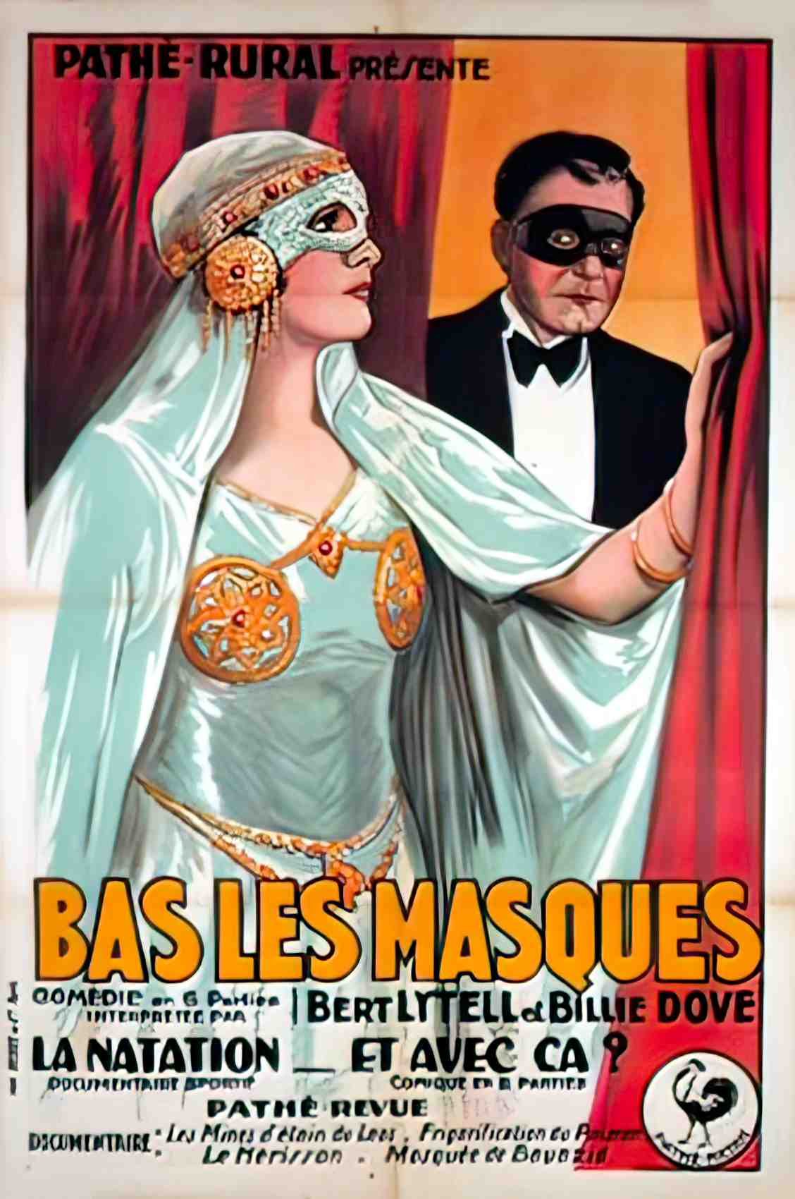 bas les masques 1920 mf Advert A4 Photo Print