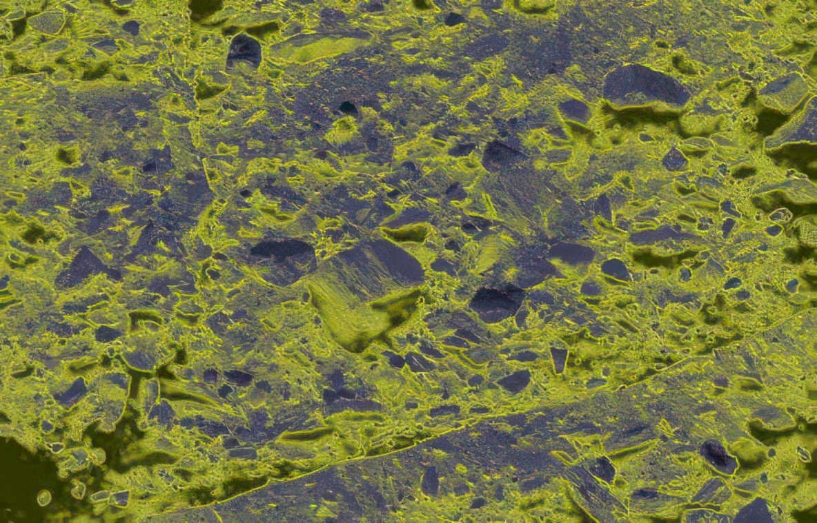 basalt fracture pyroxene Vintage A4 Photo Print