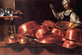 baschenis kitchen with branches and servant Art A4 Photo Print