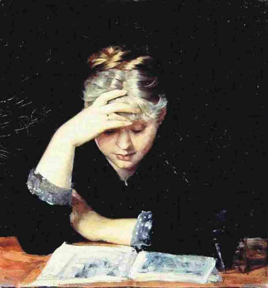 bashk Reading Art A4 Photo Print