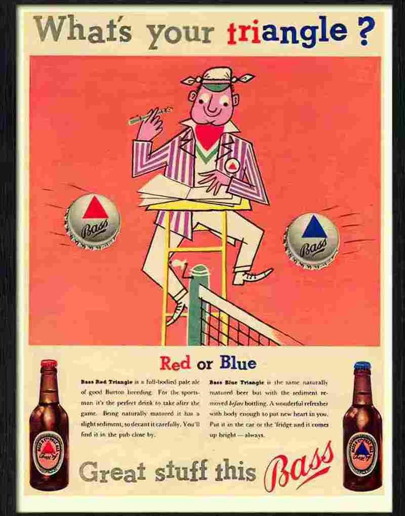 bass beer 1950s Advert A4 Photo Print