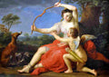 bat Diana and Cupid Art A4 Photo Print