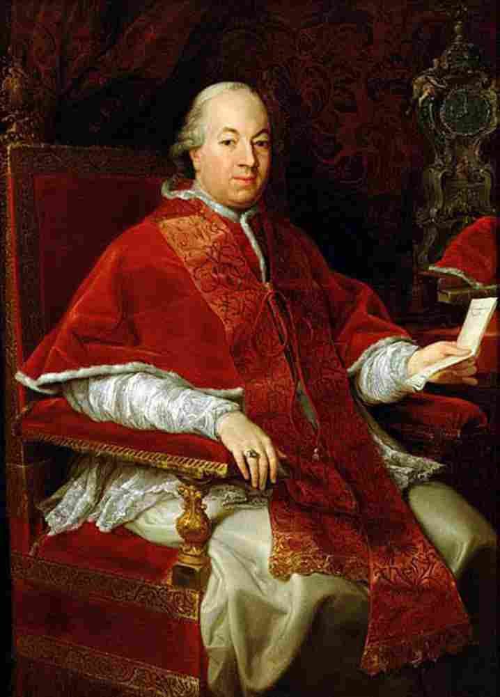 bat Pope Pius Six Art A4 Photo Print