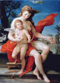 bat Venus And Cupid Art A4 Photo Print