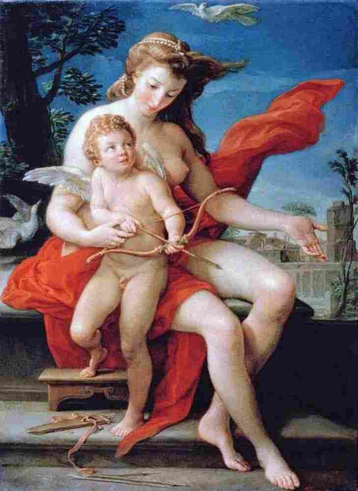 bat Venus And Cupid Art A4 Photo Print