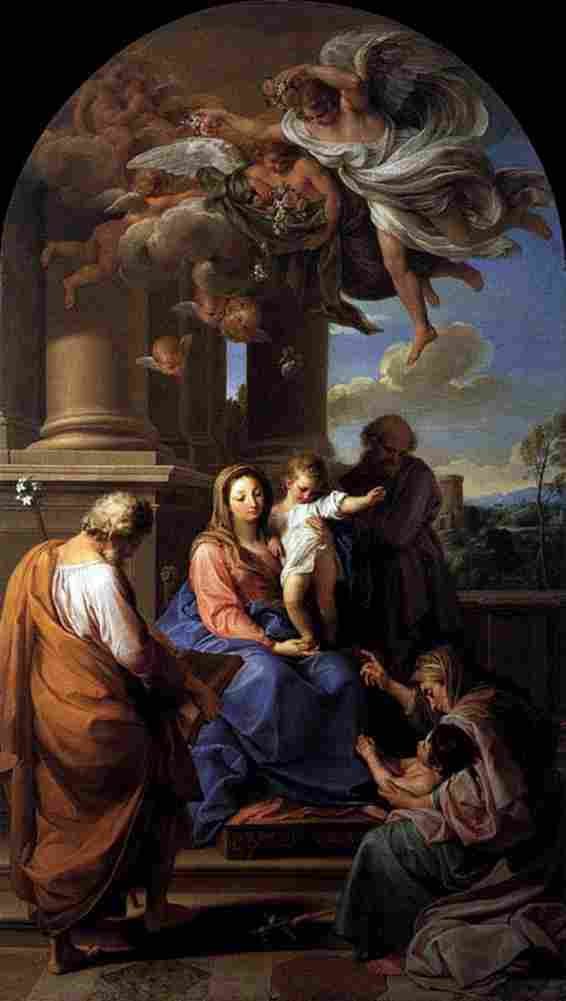 bat Virgin and Child with Saints Art A4 Photo Print