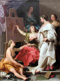 batoni allegory of the arts Art A4 Photo Print