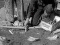 battle cleanup debris1980s 1990s A4 Photo Print