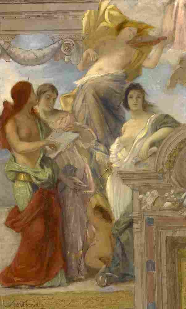 baudry paul study for an architectural decoration Art A4 Photo Print