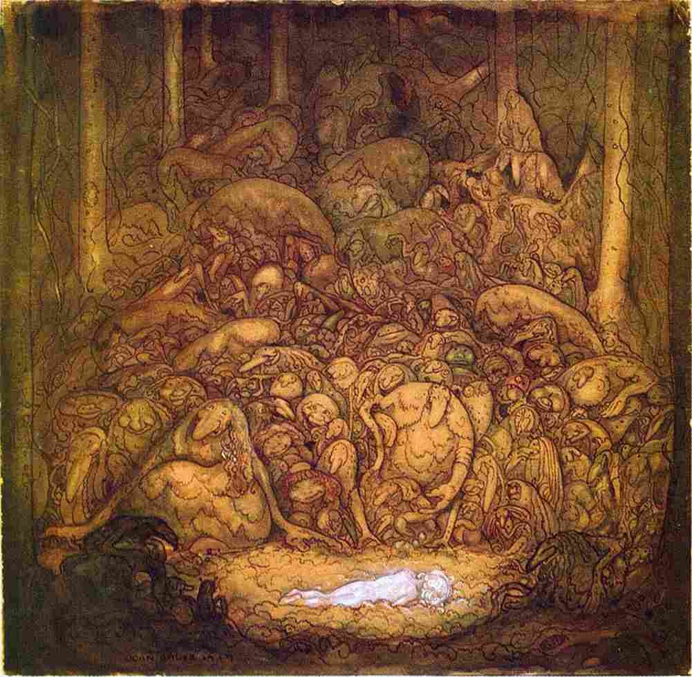 bauer Root Trolls Art A4 Photo Print