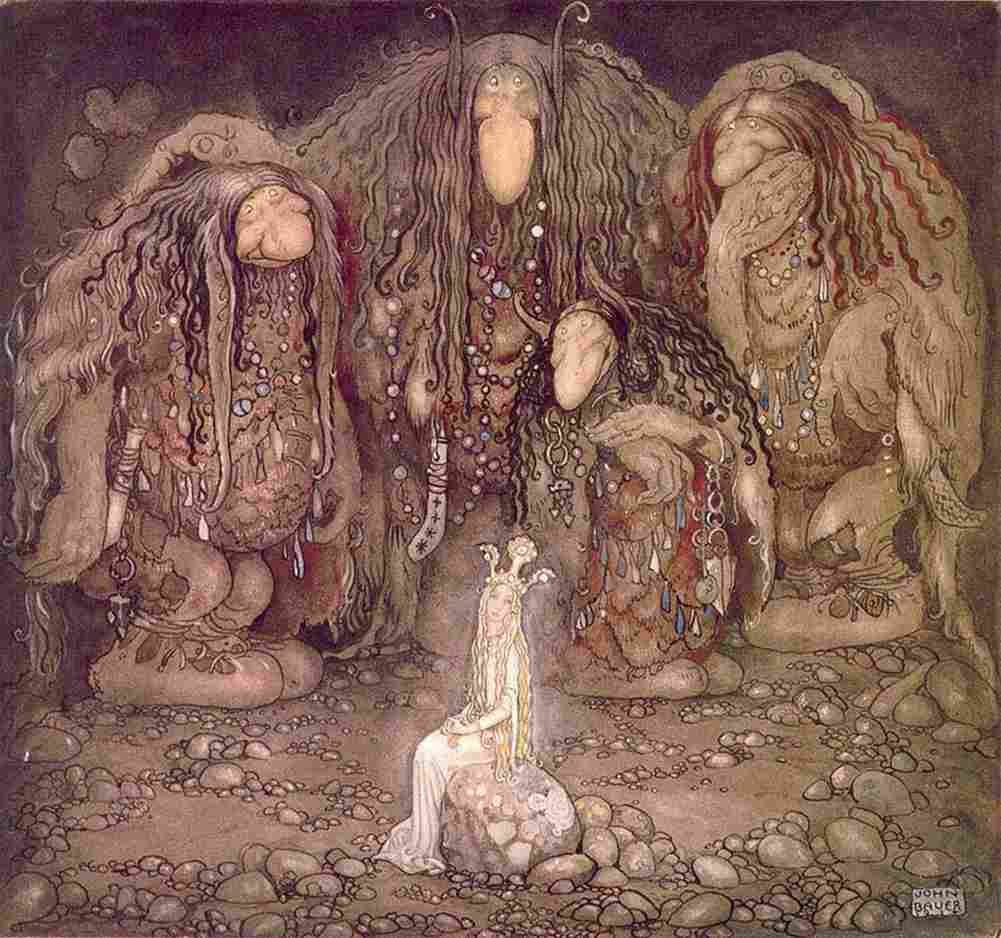 bauer Trolls and Princess Art A4 Photo Print