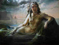 baum Mermaid Art A4 Photo Print