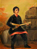 baum Polish Balalaika Player Art A4 Photo Print