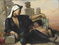baumann a fallah woman with her child Art A4 Photo Print