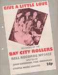 bay city rollers give a little love 1970s sheet music 166748 A4 Photo Print