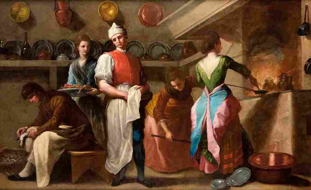 bayeu y subias the kitchen Art A4 Photo Print