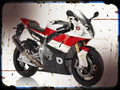 bb3 A4 Photo Print Motorbike Vintage Aged