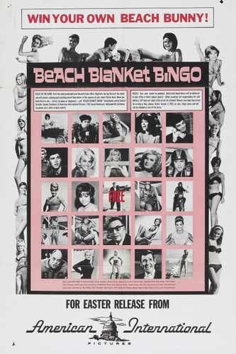 beach blanket bingo 02 film star poster A4 Photo Print
