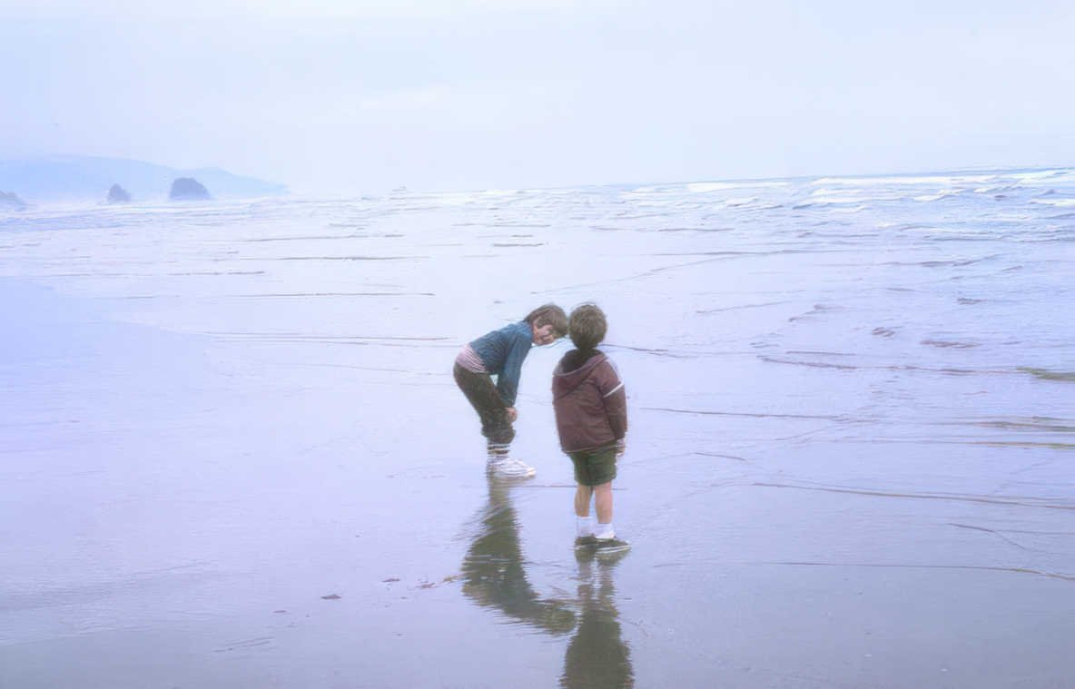 beach boys kiss Vintage A4 Photo Print