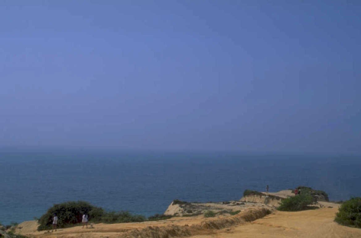 beach cliff mediterranean 1980s 1990s A4 Photo Print