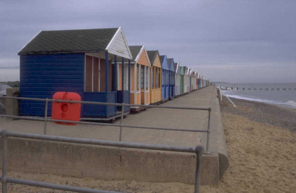 beach huts cromer 2 1980s 1990s A4 Photo Print