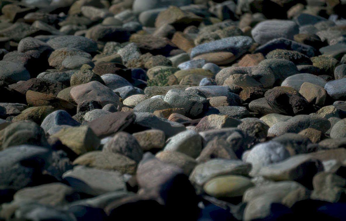 beach pebbles rocks 1 Vintage A4 Photo Print