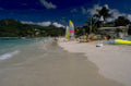 beach sailing boats 1980s 1990s A4 Photo Print